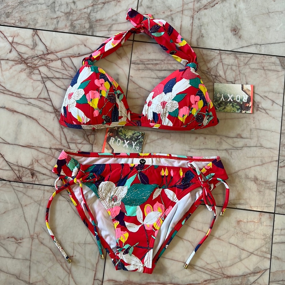 Roxy Bikini Swim Suits size small NWT